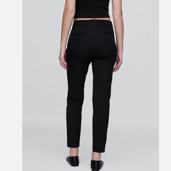 GAP Mid Rise Stretch Slim Straight Ankle Pants Black Size 4 PETITE #469007 RT$70 - Picture 4 of 16